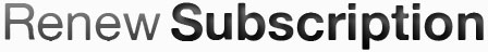 Renew Subscription
